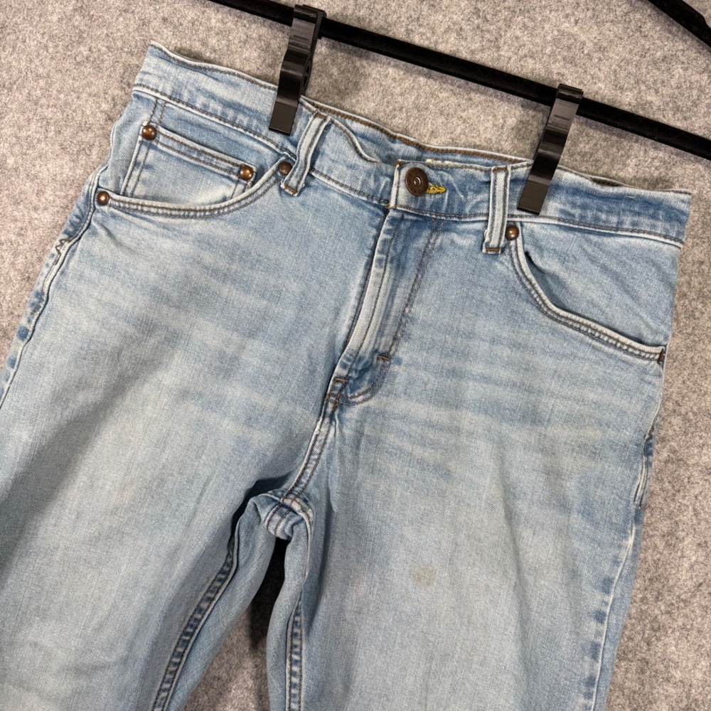 Wrangler Relaxed Boot Jeans Womens 32 Light Wash Blue Denim Casual